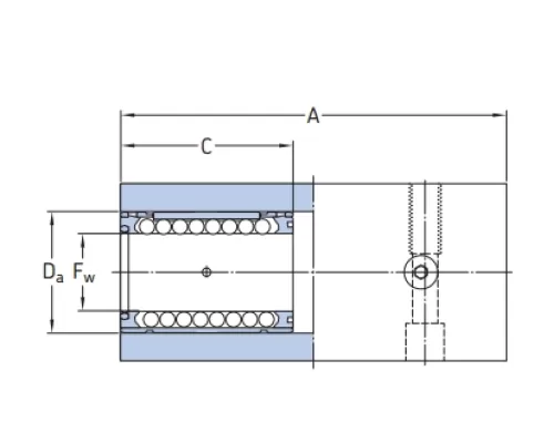 Линейный подшипник в сборе с корпусом SKF LTCD 25 D-2LS