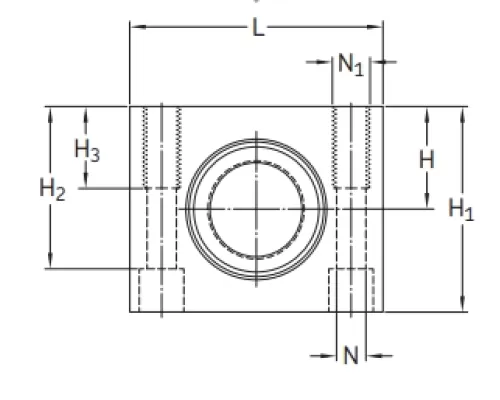 Линейный подшипник в сборе с корпусом SKF LTCD 25 D-2LS