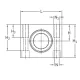 Линейный подшипник в сборе с корпусом SKF LTCD 25 D-2LS