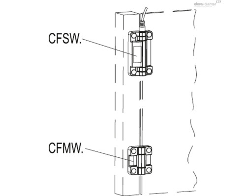Петля CFSW.110-6-1NO+3NC-C-A-C33 (426661-C33) ELESA+GANTER