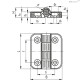 Петля CFP.50 CH-4-C9 (426312-C9) ELESA+GANTER