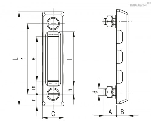 Индикатор HCX.127-PT-SST-M12 (11373) ELESA+GANTER