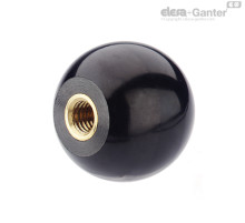 Шарообразная ручка DIN 319-KU-50-M12-E-MS ELESA+GANTER
