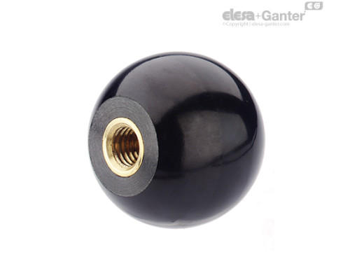 Шарообразная ручка DIN 319-KU-50-M12-E-MS ELESA+GANTER
