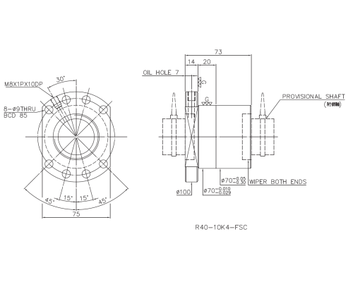 Гайка ШВП R20-10K3-FSC HIWIN