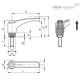 Регулируемая ручка ERX.63 p-M10x50-C2 (234385-C2) ELESA+GANTER