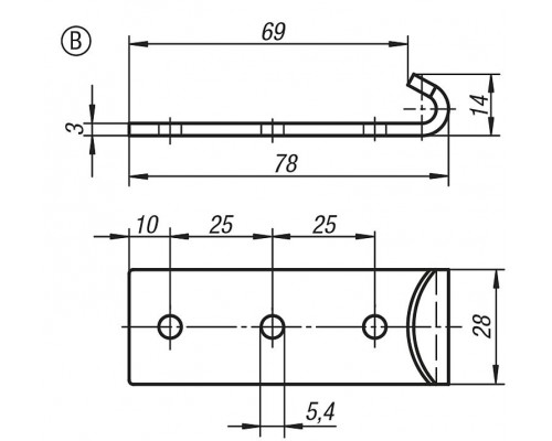 Защелка K0051.9254782 Kipp