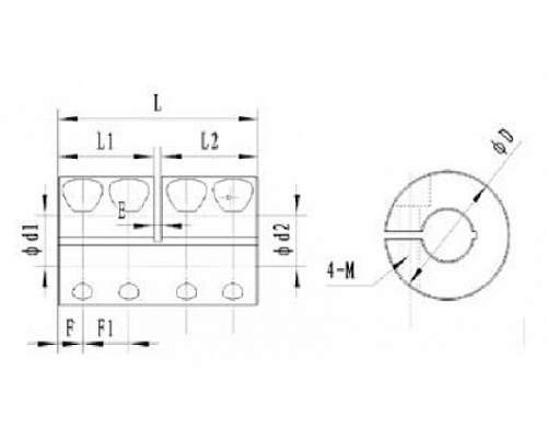 Жесткая муфта RC16-C TECHNIX Жесткая муфта RC16-C TECHNIX