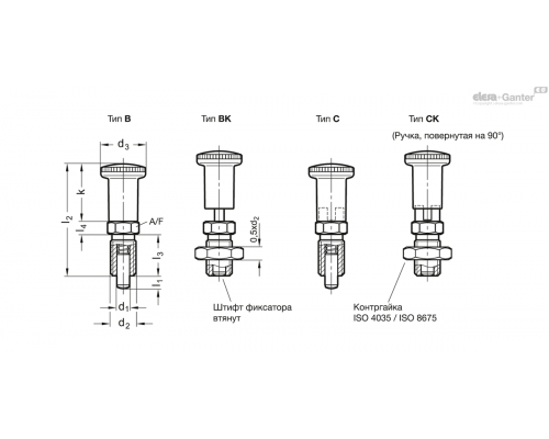 Штифт стопорный GN 817.2-6-6-B-NI ELESA+GANTER
