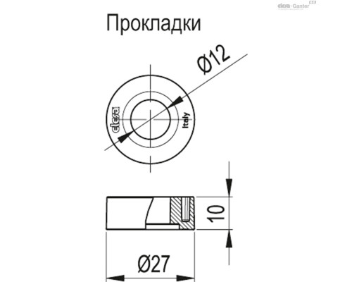 Индикатор HCK.127-SST-M12-FKM-PC-P-ENT-NC-STL-KN (113475-KN) ELESA+GANTER