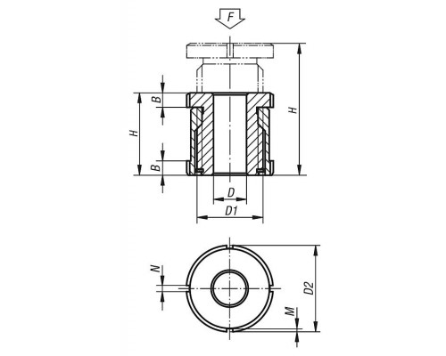 Опора K0692.025161 Kipp