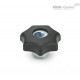 Быстросъёмная лепестковая ручка GN 6336.3-40-M8 ELESA+GANTER