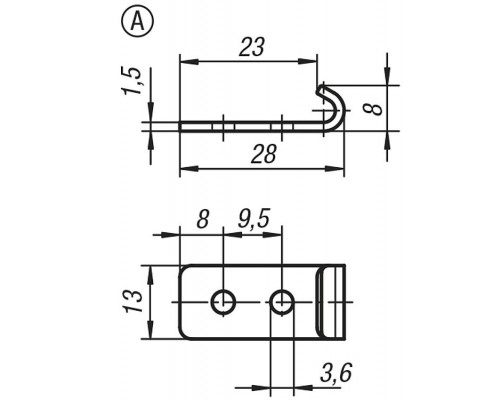 Защелка K0044.1330571 Kipp