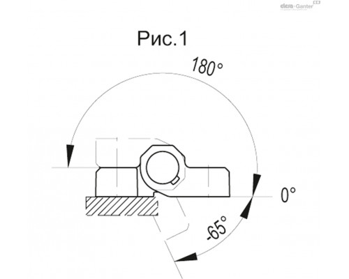 Петли CFM-PCN.70-AE-V0-B-M6 (149091) ELESA+GANTER