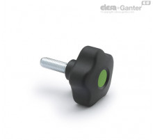 Лепестковая поворотная ручка VCT.66 p-M12x30-SOFT-C17 (170033-C17) ELESA+GANTER
