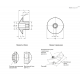 Установочная втулка GN 412.3-M12x1,5-B6,2 ELESA+GANTER