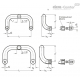П-образная ручка GN 426.6-28-250-A ELESA+GANTER