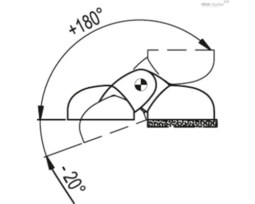 Петли CFT.65 EH-6-C9 (427151-C9) ELESA+GANTER