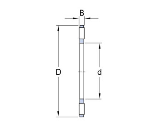 Подшипник AXK 4060+2AS (40x60x5) HXD