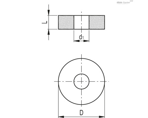 Подушка AVF-42-10-250-A-16 (480073) ELESA+GANTER