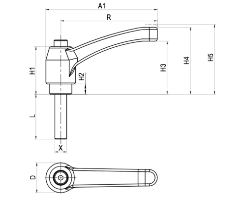 Рычаг AKCT951230 EMES