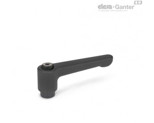 Плоская регулируемая ручка рычажного типа GN 302-78-M10-SW ELESA+GANTER