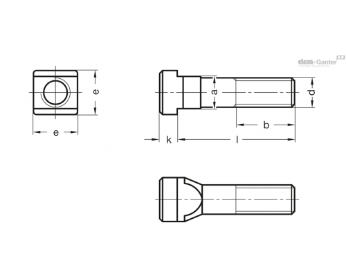 Болт DIN 787-8-M8-32 ELESA+GANTER