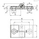 Петля CFGY.40/40 SH-6-S-10 (423986) ELESA+GANTER