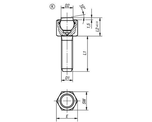 Упоры K0288.308X012 Kipp