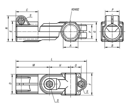 Зажимы K0488.30 Kipp