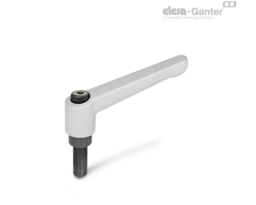 Регулируемая ручка рычажного типа GN 300-108-M16-120-SR ELESA+GANTER Регулируемая ручка рычажного типа GN 300-108-M16-120-SR ELESA+GANTER