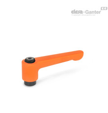 Плоская регулируемая ручка рычажного типа GN 302-78-M12-OS ELESA+GANTER