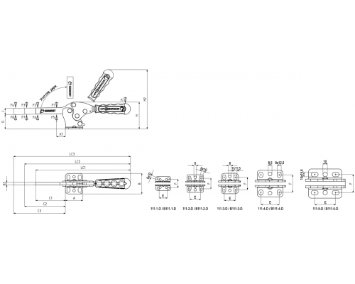 Прижимы 111-3-D-C2 Kukamet