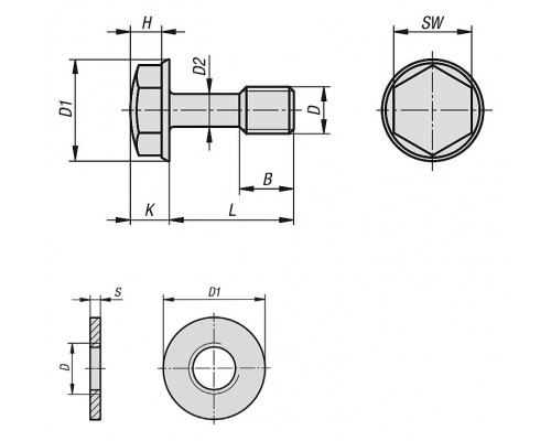 Винты  K1330.05X10 Kipp