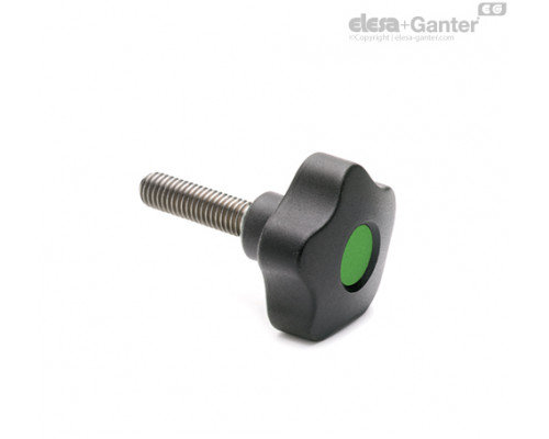Лепестковая поворотная ручка VCT.74-SST-p-M12x30-C17 (70073-C17) ELESA+GANTER