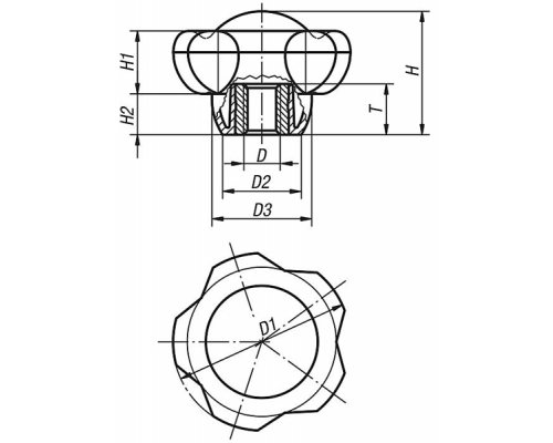 Ручка K0255.50085 Kipp
