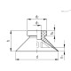 Вакуумная присоска VVA-65-S (VV.45046) ELESA+GANTER