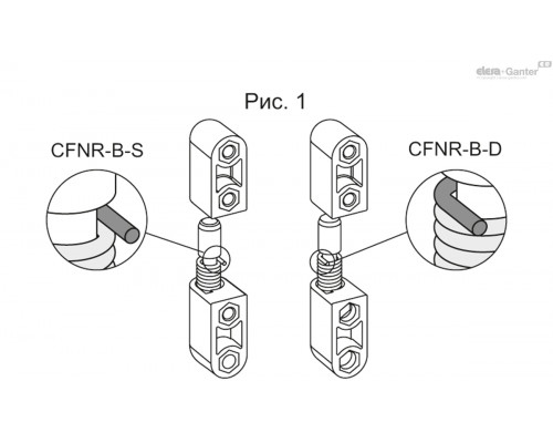 Петля CFNR.65 p-M5x12-D-030 (426212) ELESA+GANTER