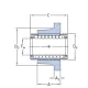 Линейный подшипник в сборе с корпусом SKF LVCR 25 D-2LS