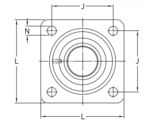 Линейный подшипник в сборе с корпусом SKF LVCR 25 D-2LS