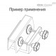 Лепестковая ручка с упорной накладкой фиксации VC.692/25 SST-p-M6x35-SV15 (164003) ELESA+GANTER