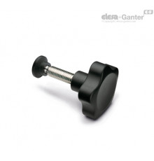 Лепестковая ручка с упорной накладкой фиксации VC.692/25 SST-p-M6x25-SV15 (164001) ELESA+GANTER