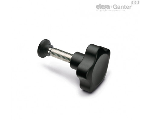 Лепестковая ручка с упорной накладкой фиксации VC.692/25 SST-p-M6x35-SV15 (164003) ELESA+GANTER