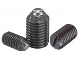 K0309 Фиксаторы пружинные со шлицем и шариком, сталь