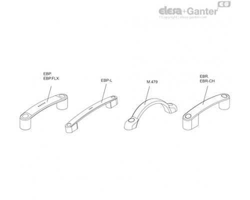 Декоративная заглушка винтов ECA.B0-C2 (29830-C2) ELESA+GANTER