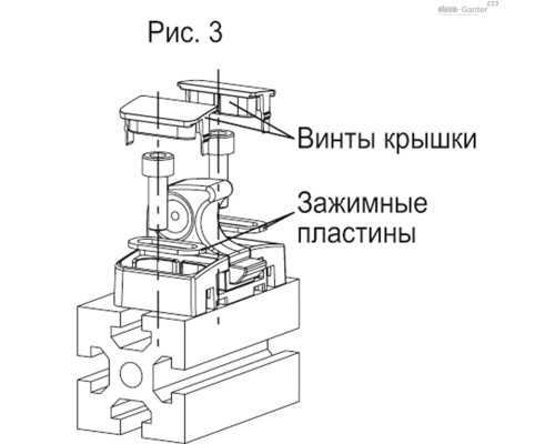 Фиксатор BMST.L-32-32-SL6-C33 (627016-C33) ELESA+GANTER