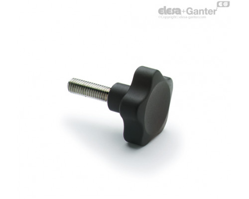 Цельнолитая лепестковая ручка VC.692/25 SST-p-M4x6 (166157) ELESA+GANTER