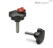 Лепестковая ручка с функцией защиты VLS.55-SST-p-M10x20 (76621) ELESA+GANTER
