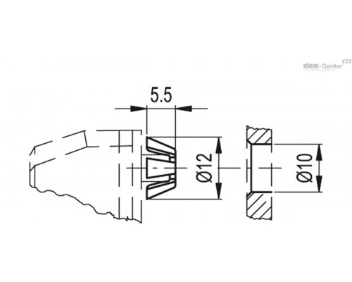 Пин PE.6-10 (CE.83960) ELESA+GANTER