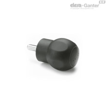 Грибовидная лепестковая ручка EBK.43 p-M10x20-SOFT-C1 (245143-C1) ELESA+GANTER